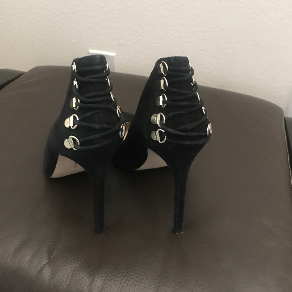 BCBGeneration Black Suede Heels Sz. 10